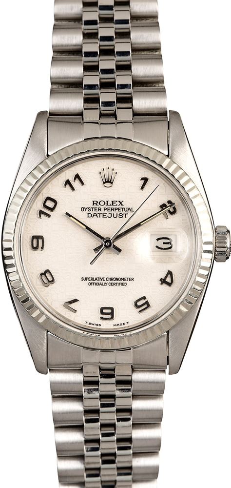 986 rolex 16014 36mm datejust oyster perpetual stainless silver dial|16014 rolex datejust 36.